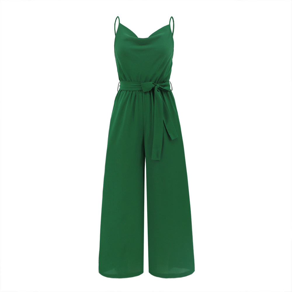 Women's Slim-fit Wide-leg Jumpsuit