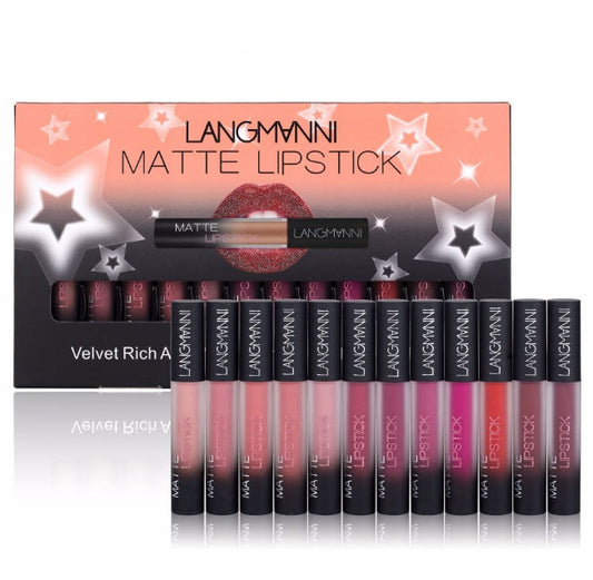 Matte Lipstick Waterproof Long-lasting Velvet Lipstick Set Glamour Gale