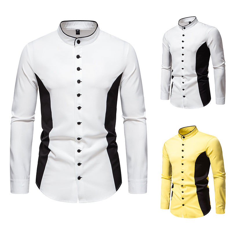 European And American Style Men's Clothing Casual Loose Long Sleeve