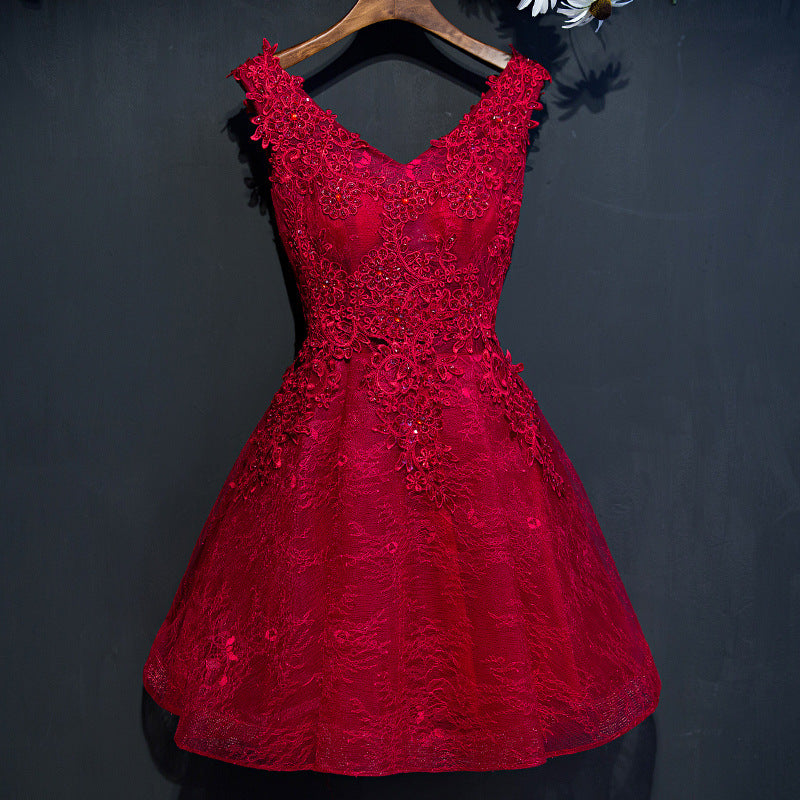 Short wedding evening dress