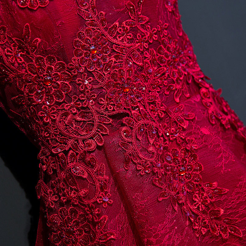 Short wedding evening dress