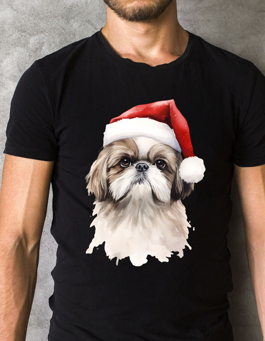 Custom Printed Shirt: Christmas Puff Dog