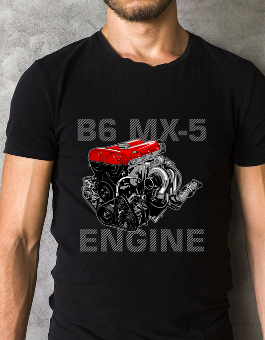 Custom Printed Shirts: B6 MX-5 Engine