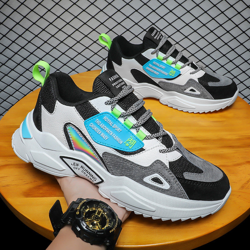Casual White Shoes Thick Sole Daddy Tide Shoes - Glamour Gale