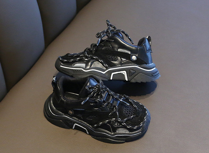 Male baby sports shoes parent-child shiny shoes Glamour Gale