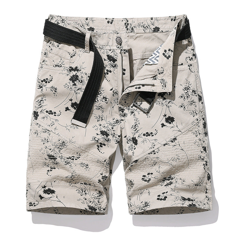 Men's Casual Floral Print Casual Jumpsuit