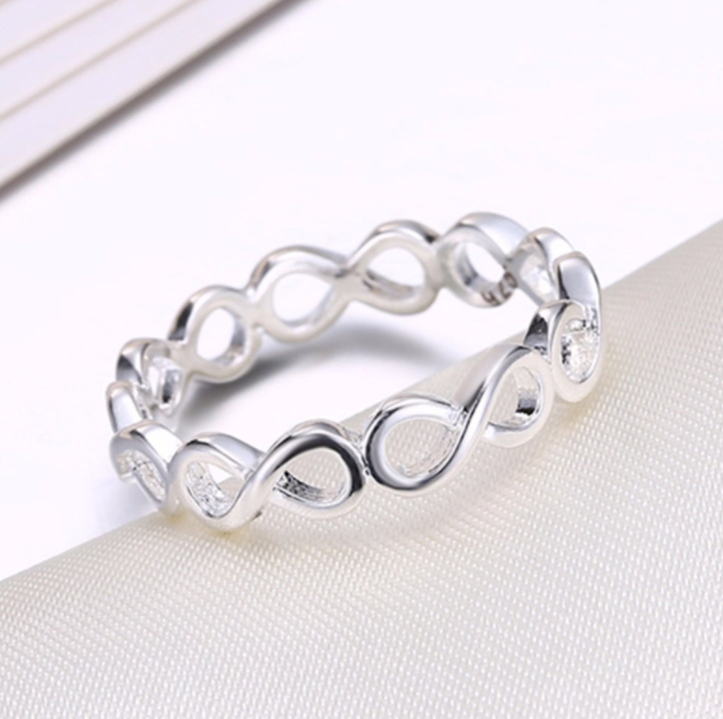 Simple Personality Hollow Out 8-word Ring
