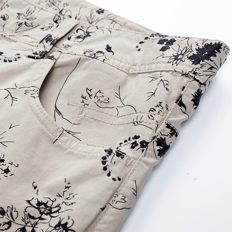 Men's Casual Floral Print Casual Jumpsuit