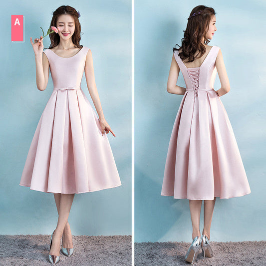 One-shoulder satin evening dress Glamour Gale