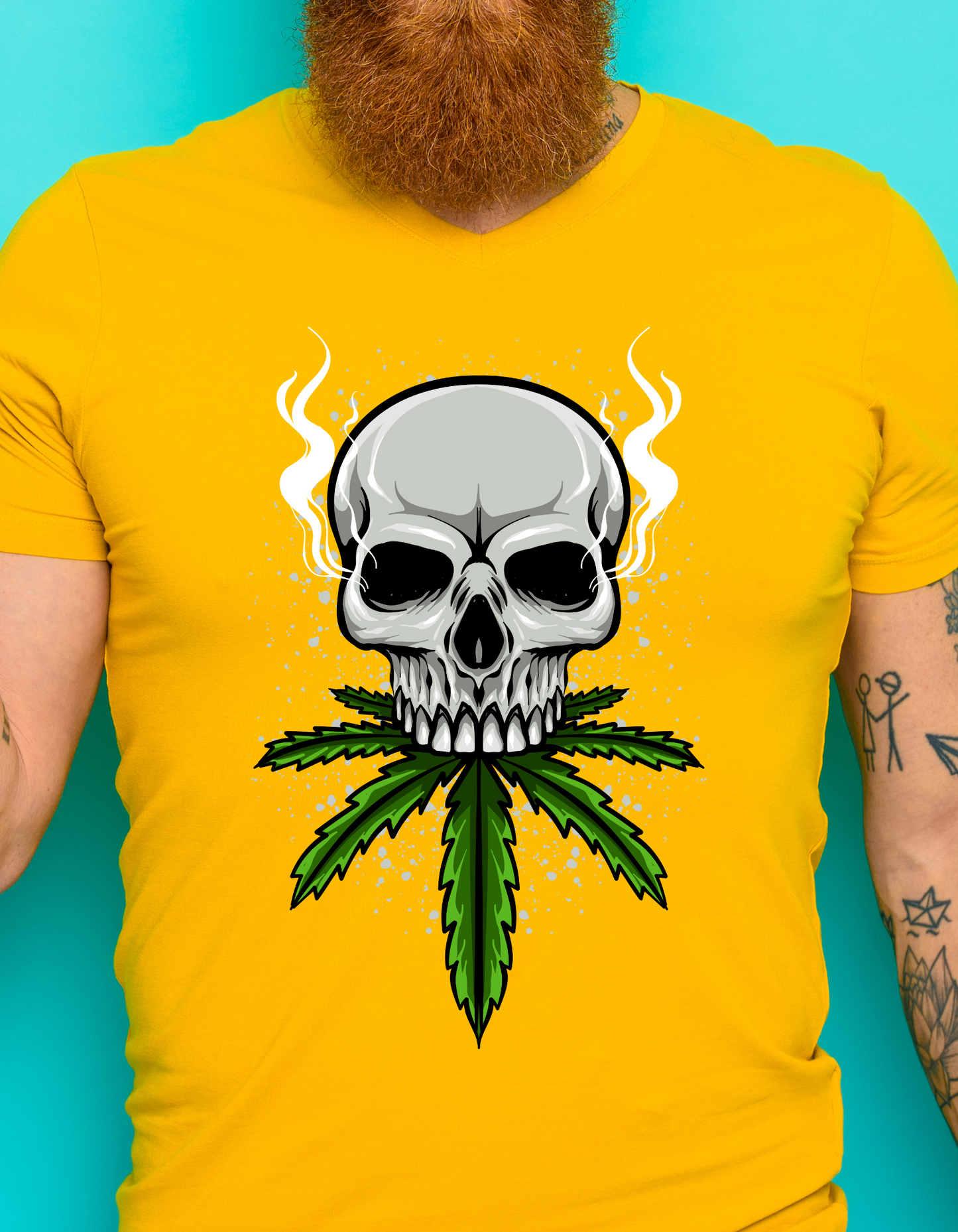 Custom Printed Shirt: Trippin Skull