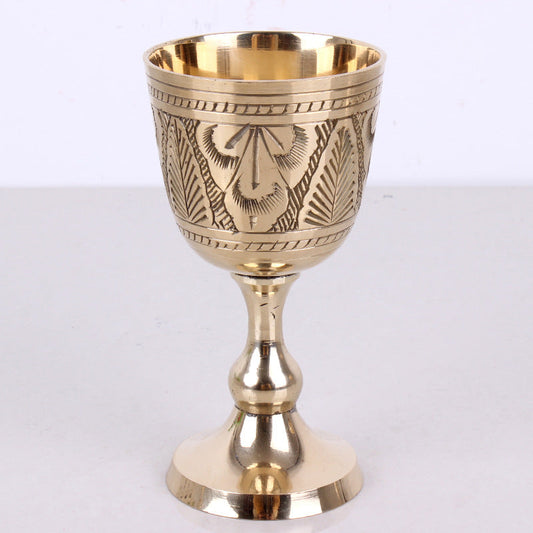 Red Wine Glass, Goblet, Solid Copper Wineware, Wine Vessel Glamour Gale