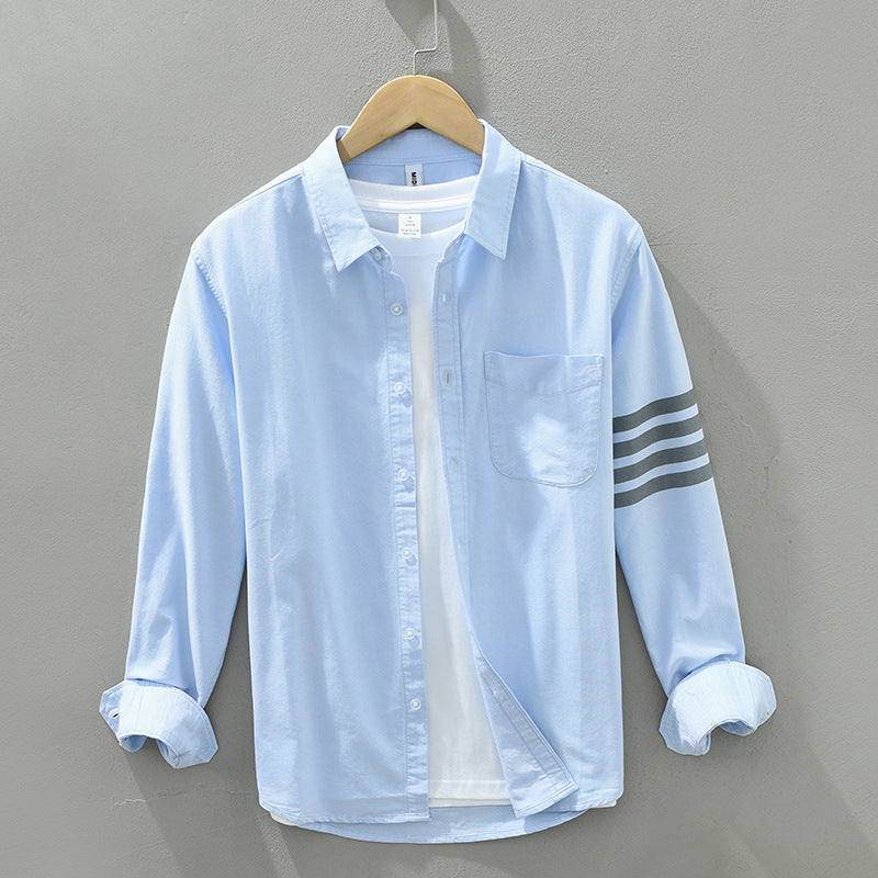 Shirt Casual Stripe Loose Multicolor