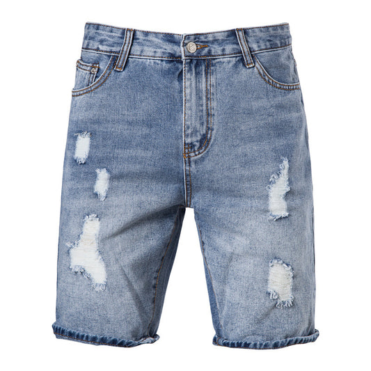 Men's Fashion Casual Washed Looped Pile Shorts