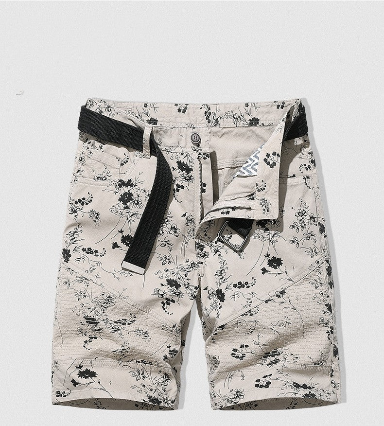 Men's Casual Floral Print Casual Jumpsuit