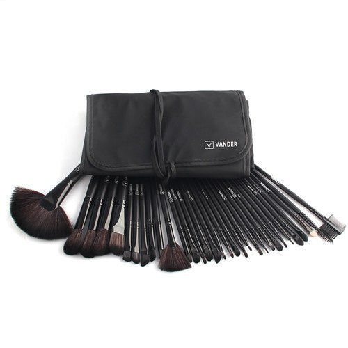 Professional 32Pcs Makeup Brush Foundation Eye Shadows Powder Blue Make Up Brushes Tools Cosmetic Bag pincel maquiagem Brushes Glamour Gale