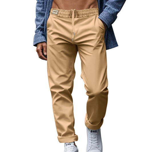 Men's Trousers With Pockets Casual Loose Comfortable Quick-drying Waist-tied Pants Glamour Gale