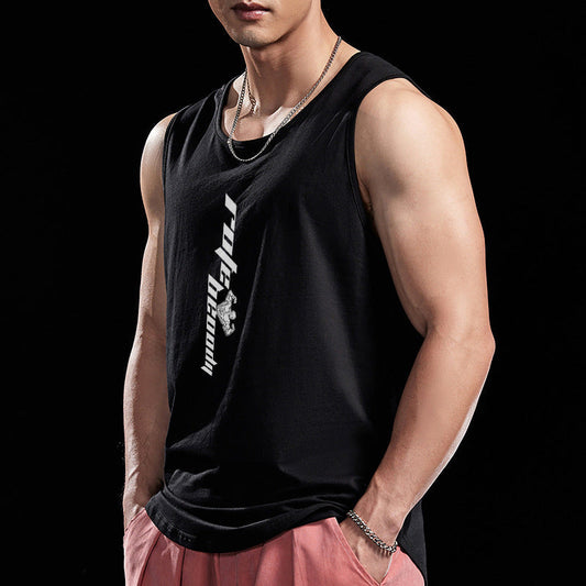 Men's Vest Youth Sports Breathable Sleeveless Glamour Gale