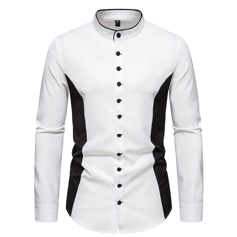 European And American Style Men's Clothing Casual Loose Long Sleeve