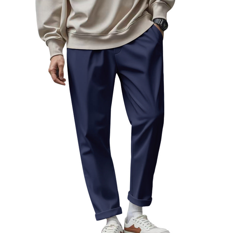 Men's Trousers With Pockets Casual Loose Comfortable Quick-drying Waist-tied Pants Glamour Gale