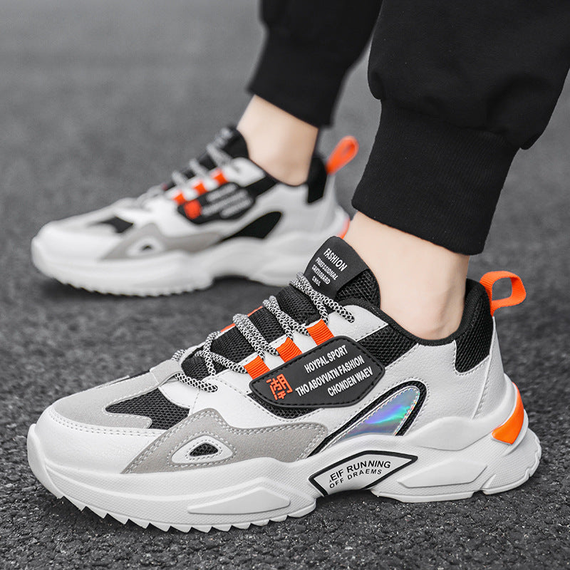 Casual White Shoes Thick Sole Daddy Tide Shoes - Glamour Gale