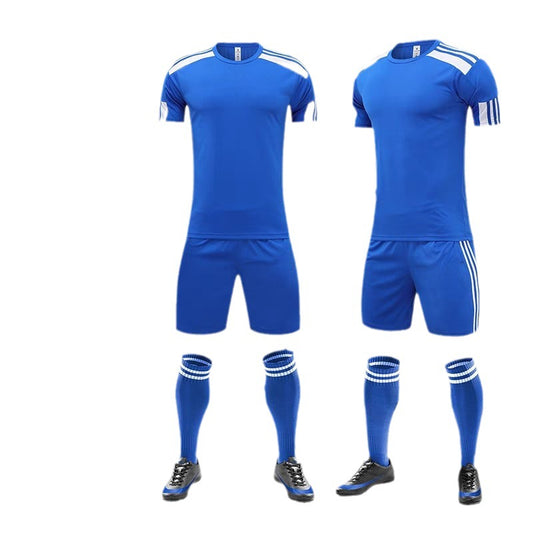 Soccer Uniform Breathable Sports Suit Short Top Cropped Pants Slim Fit Quick Drying Clothes Men's Clothing