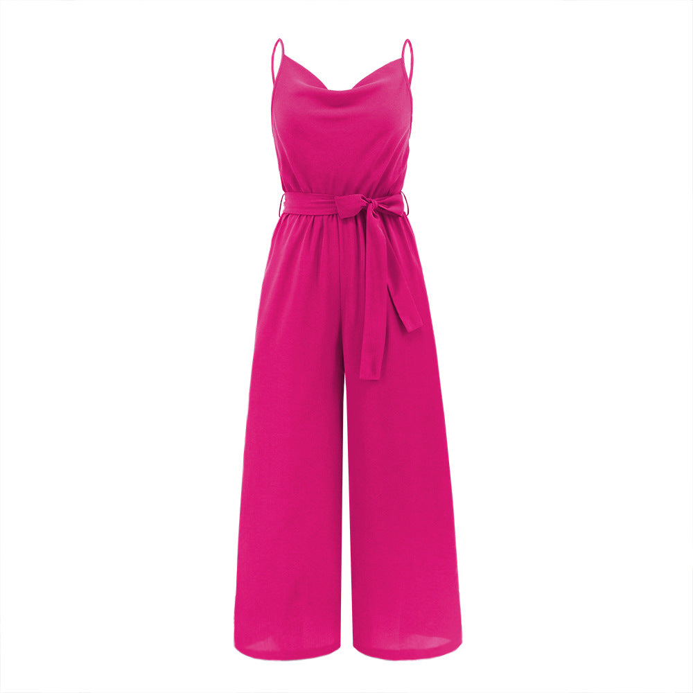 Women's Slim-fit Wide-leg Jumpsuit