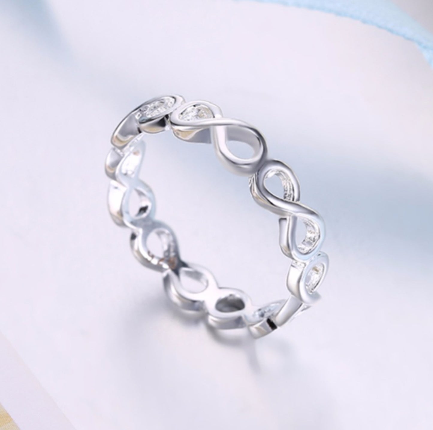 Simple Personality Hollow Out 8-word Ring