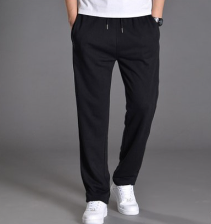 Men's Cotton Trousers Straight Casual Oversized Knit Sweatpants Loose Running Pants Glamour Gale