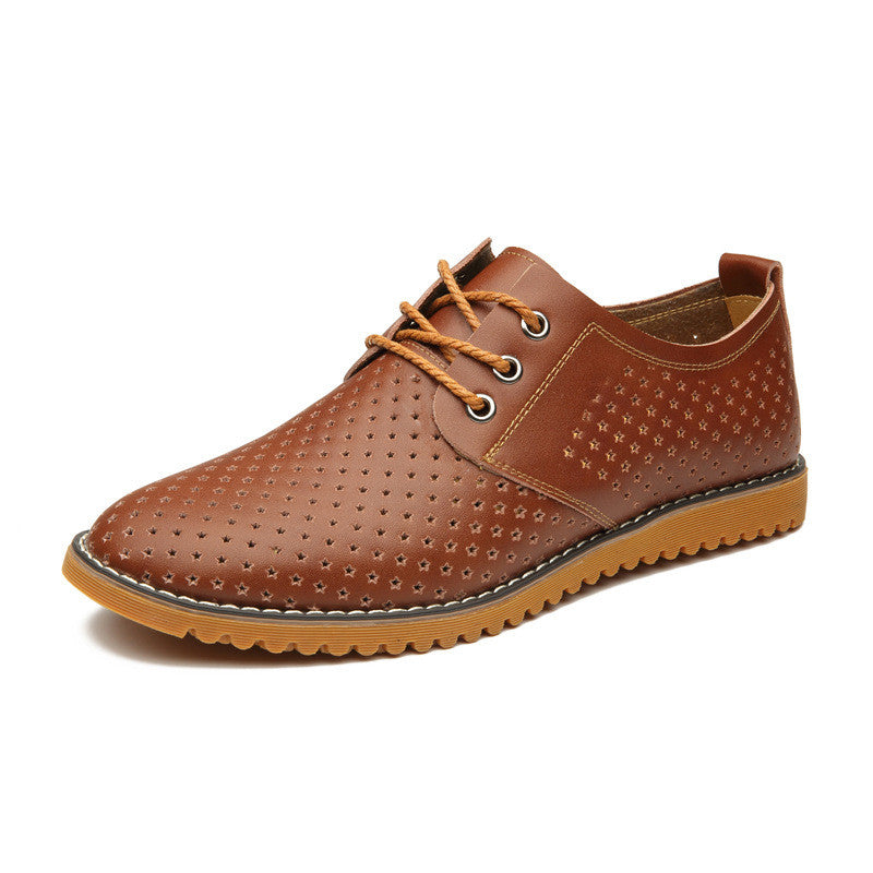 Men's Casual Leather Shoes Large Size Genuine Leather Shoes