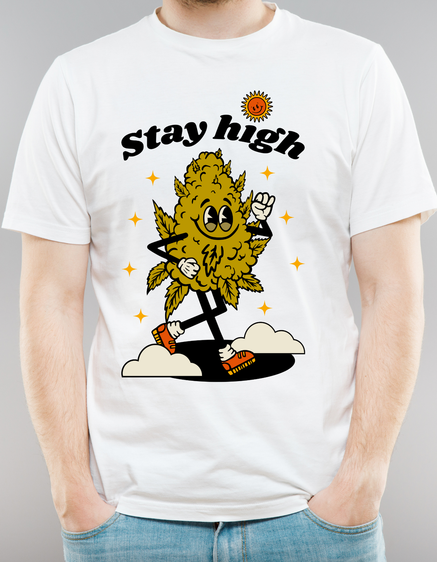 Custom Printed Shirt: Stay High