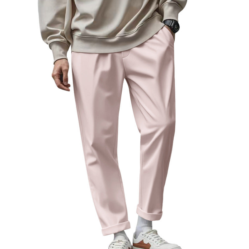 Men's Trousers With Pockets Casual Loose Comfortable Quick-drying Waist-tied Pants Glamour Gale