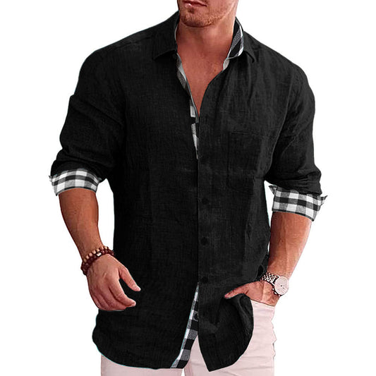 Men's Shirt Long Sleeve Casual Glamour Gale