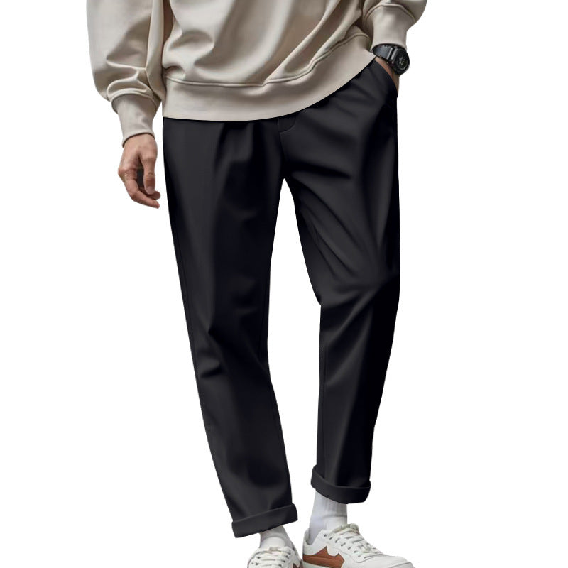Men's Trousers With Pockets Casual Loose Comfortable Quick-drying Waist-tied Pants Glamour Gale
