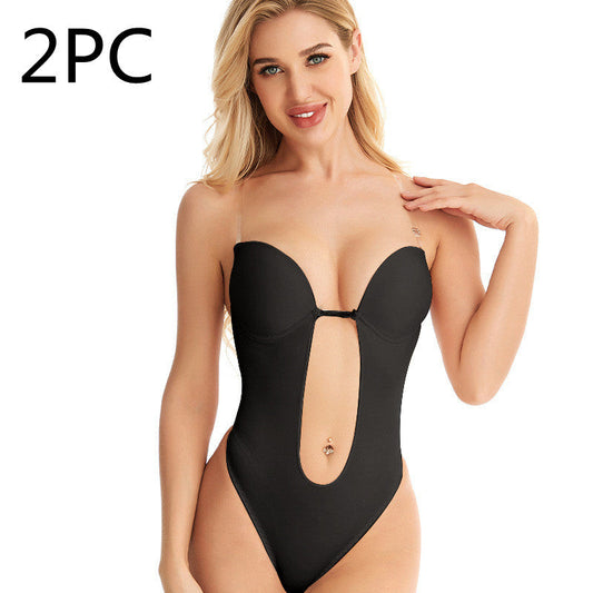 One-piece Underwear Bra Tube Top Tube Top Big Breasts Show Small Artifact Bra Glamour Gale