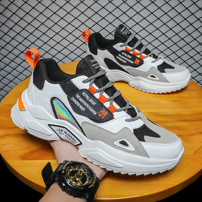 Casual White Shoes Thick Sole Daddy Tide Shoes - Glamour Gale