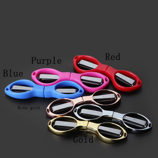 Mini Stainless Steel Folding Scissor Keychain Fishing Scissor Cutter Camping Tool Fishing Pliers Scissors Line Cutter Tool Glamour Gale