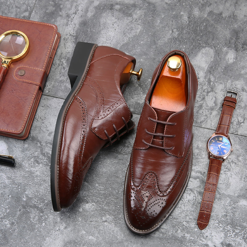 Men's Plus Size Formal Business Casual Leather Shoes