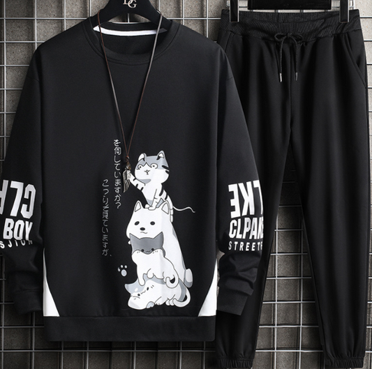 Men's Printed Suit In Casual Cotton Glamour Gale