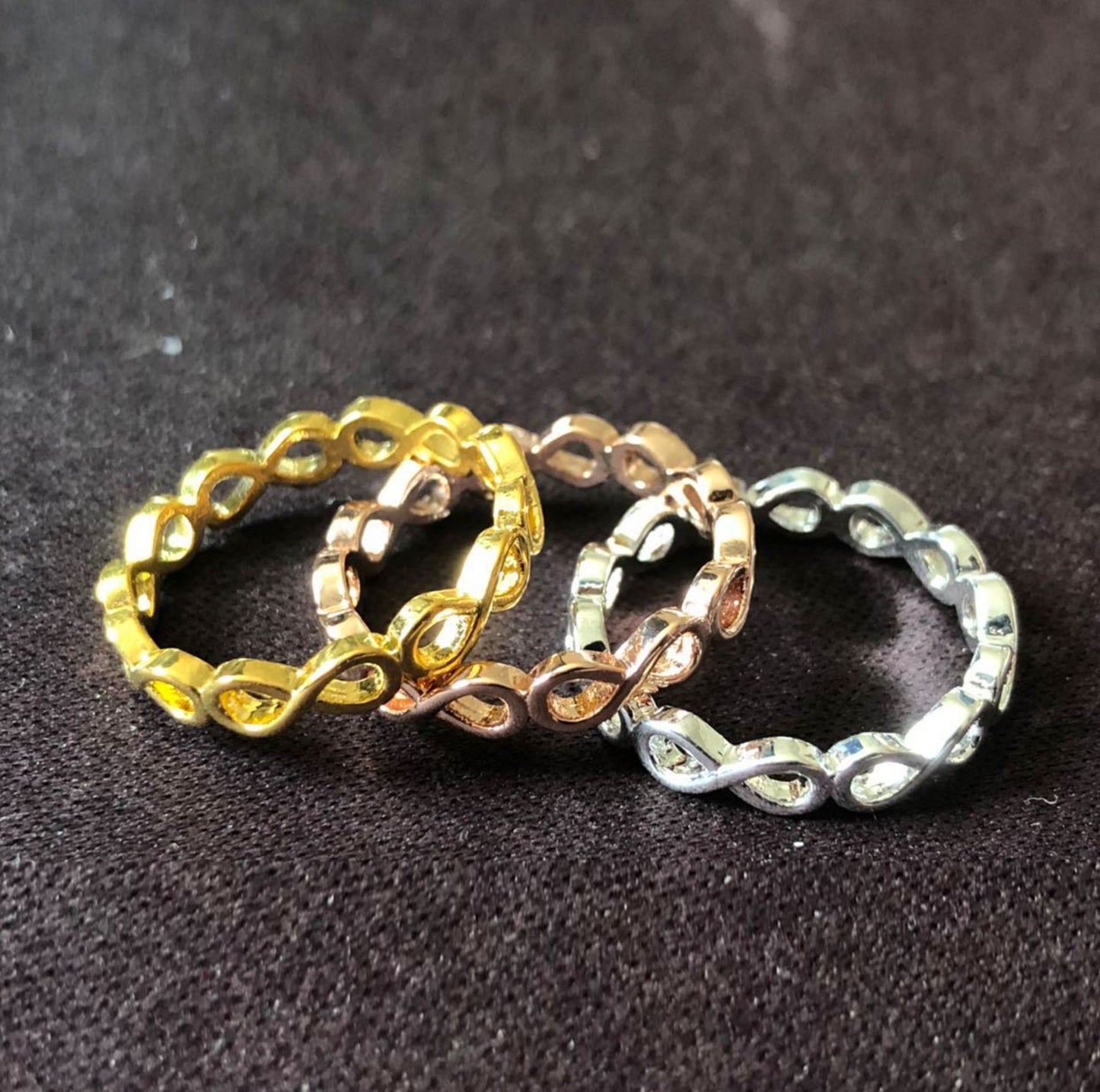 Simple Personality Hollow Out 8-word Ring