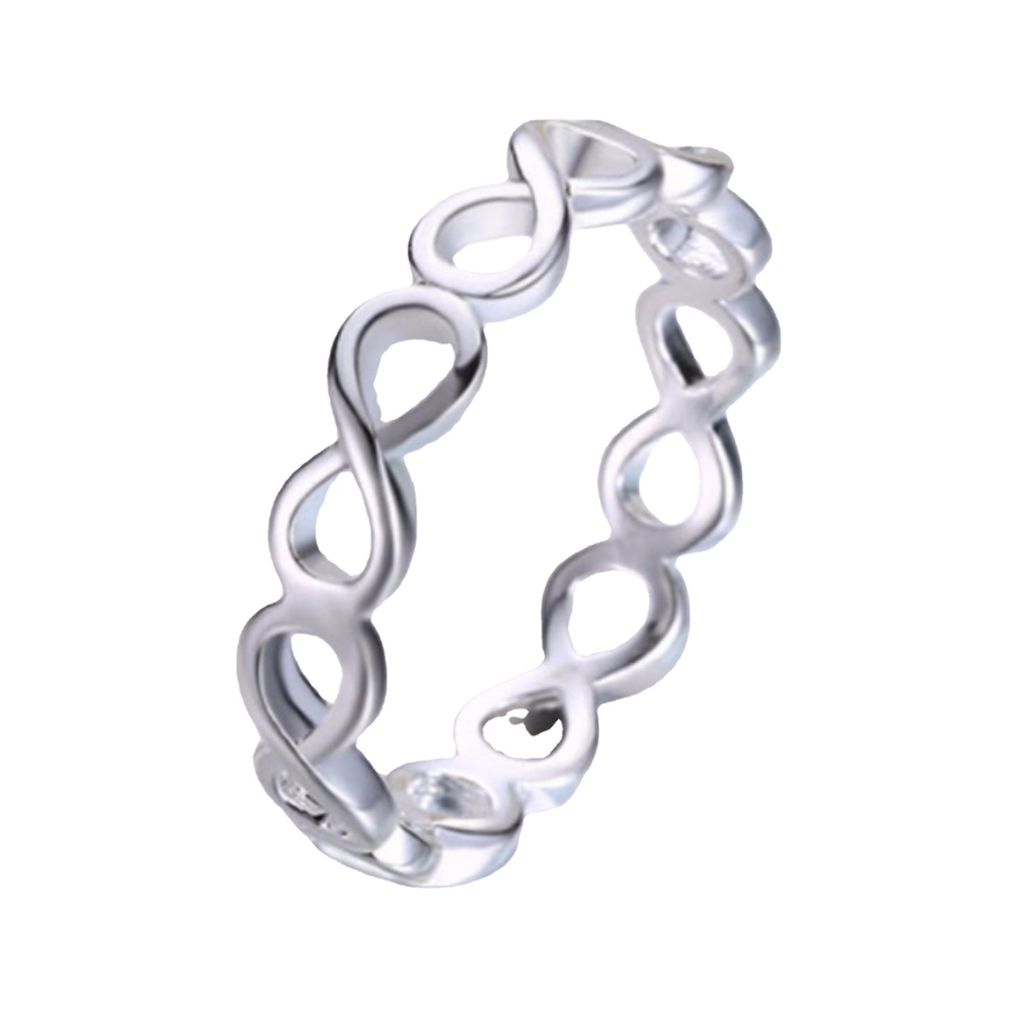 Simple Personality Hollow Out 8-word Ring