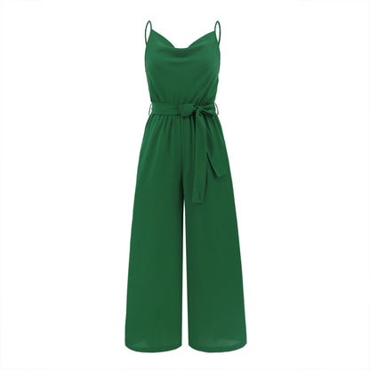 Women's Slim-fit Wide-leg Jumpsuit