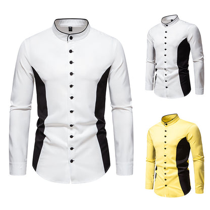 European And American Style Men's Clothing Casual Loose Long Sleeve