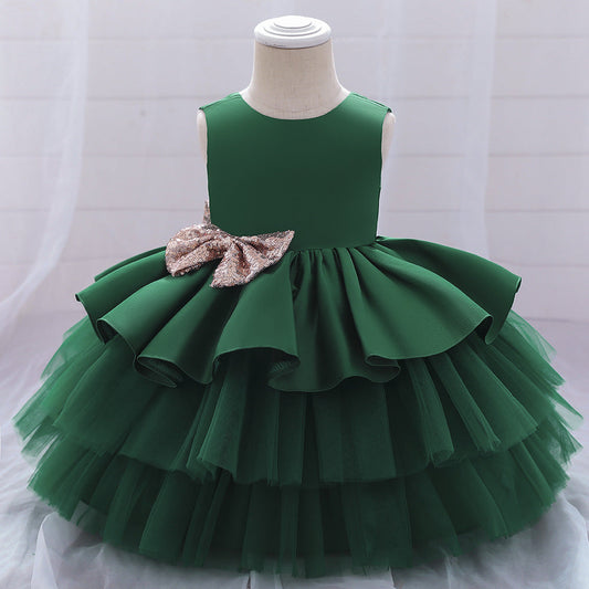 One year old princess dress wedding dress Glamour Gale