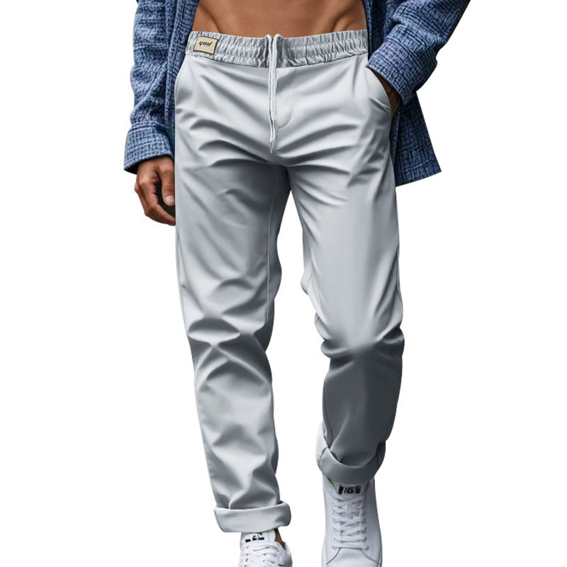 Men's Trousers With Pockets Casual Loose Comfortable Quick-drying Waist-tied Pants Glamour Gale