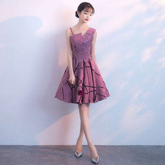 Short sexy slim evening dress