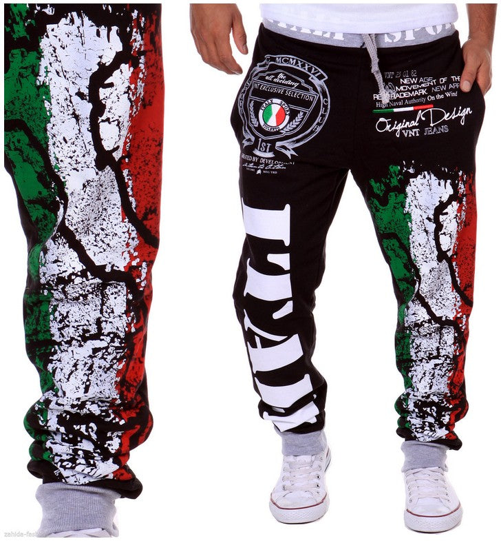 Sweatpants Print Design Casual Sweatpants