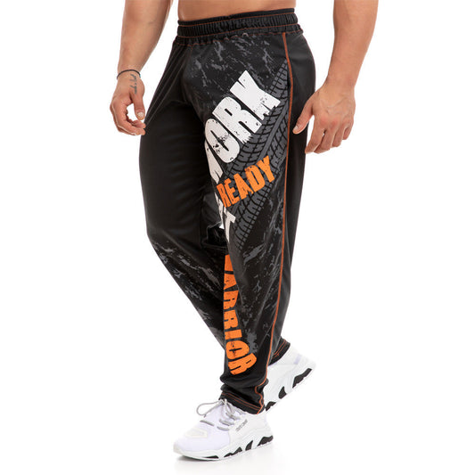 Pure Cotton Big Leg Pants Men's Sports Fitness Pants Glamour Gale