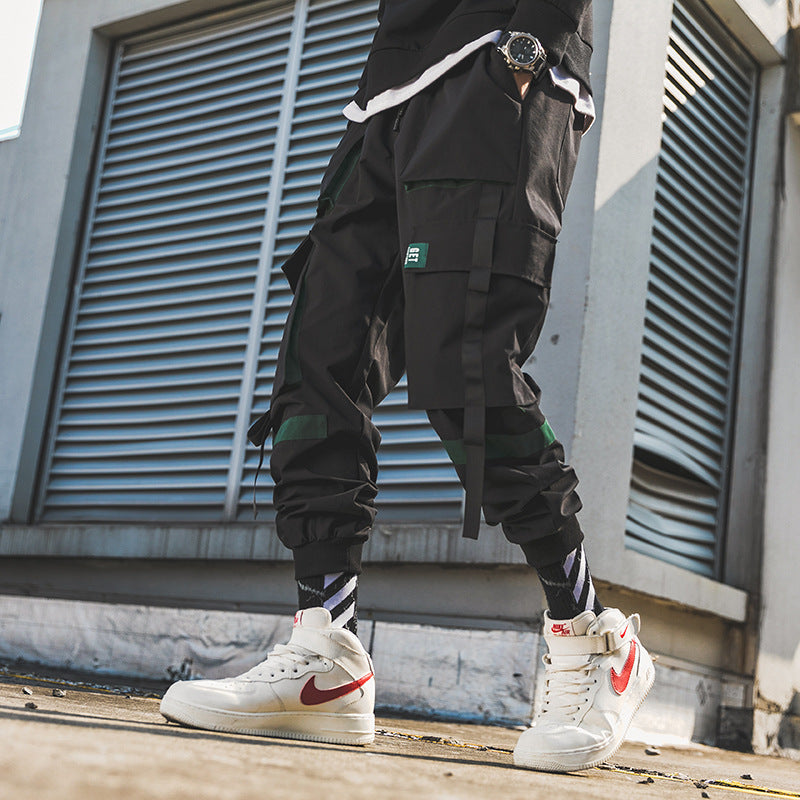 Overalls Men's Trendy Brand Multi-pocket