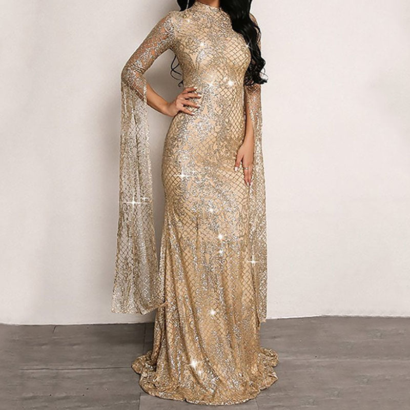 New Ladies Hot Silver Party Evening Dress - Glamour Gale