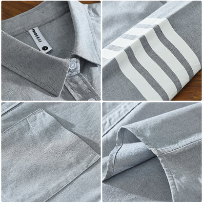 Shirt Casual Stripe Loose Multicolor